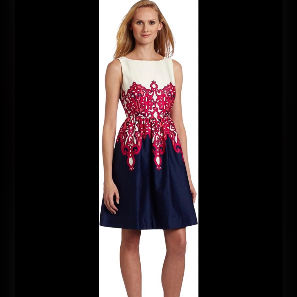 Lilly Pulitzer Eryn Dress Featuring The 'Chorus Girl' Print Size 4 Like New